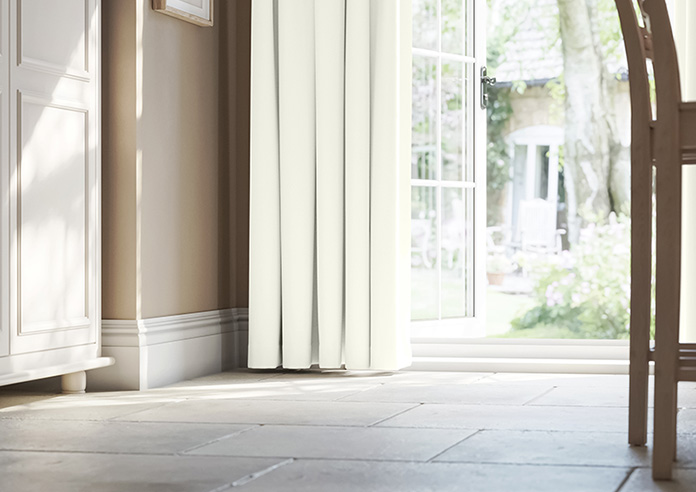 Akoya Faux Silk, Lustre Chalk - Made to Measure Curtains - Image 5